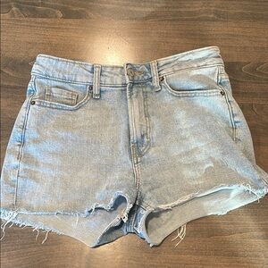 Old Navy Blue Jean Shorts Distressed High-Waisted